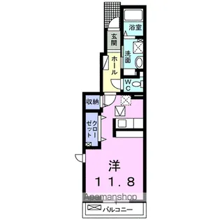 ベルサピーⅤ【1階】の間取り