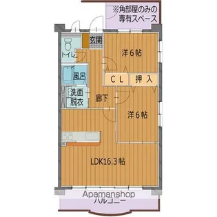 フォレストパーク DIO【2階】の間取り