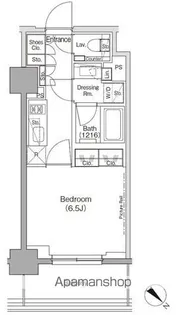 ザ・パークハビオ月島フロント【8階】の間取り