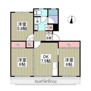 アーバニティー21【2階】の間取り
