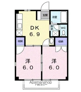 アクティブ平松【2階】の間取り
