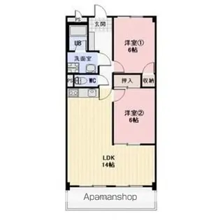 LA RIVIERE【3階】の間取り