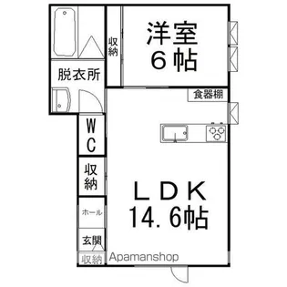 グランエルモ【1階】の間取り