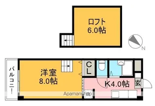 リバープール桟四Ⅱ【5階】の間取り