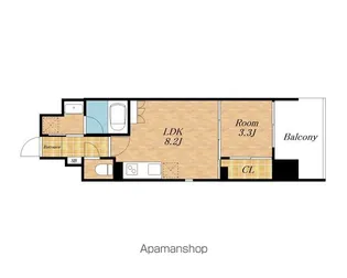 エルミナロッサ【408号室】の間取り