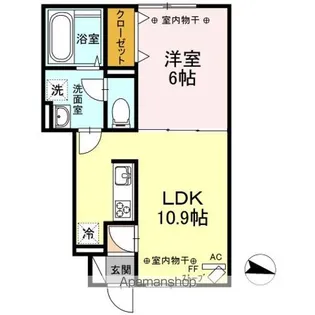 セジュールK&K【1階】の間取り