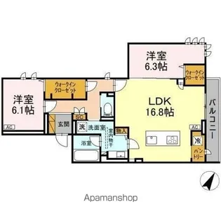 ベルグランデ【2階】の間取り