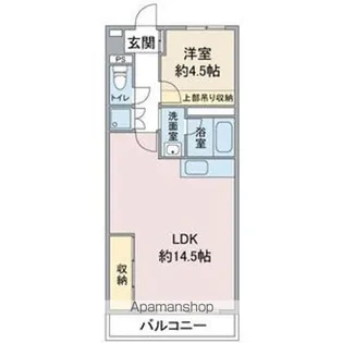 レジデンス南川【9階】の間取り