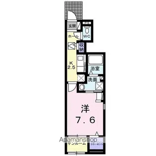 ソーレ龍田B【1階】の間取り