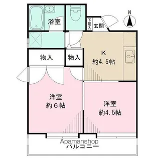 ベルハイム新百合ヶ丘A号棟【3階】の間取り