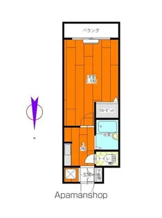 フレグランス萩原【215号室】の間取り