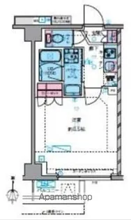 ジェノヴィア四谷三丁目グリーンヴェール【1階】の間取り