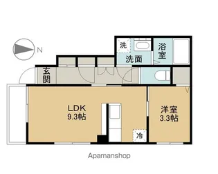 ヒルサイドテラス【1階】の間取り