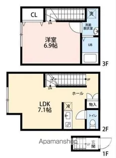 アイコート田無【205号室】の間取り