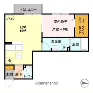 セイチ上近江 C【1階】の間取り