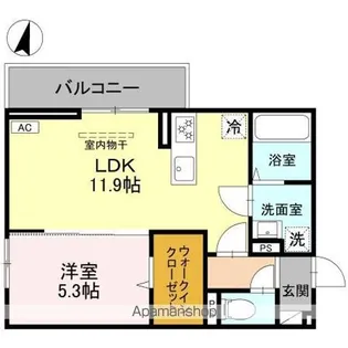 SOPHIA II A【2階】の間取り