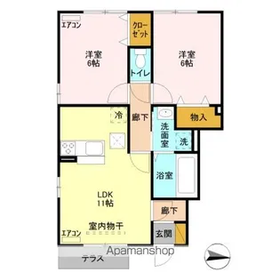 セレーナ【1階】の間取り