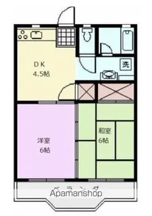 ニューフウスイ【2B号室】の間取り