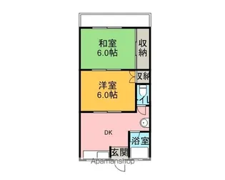 岩内マンション【15号室】の間取り