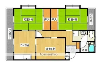 パークハイツ3号館【1階】の間取り