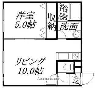 ラ・ヴェスタ平岸【102号室】の間取り