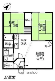 福寿荘【2号室】の間取り