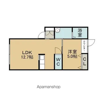 シャーメゾンホクエイC【105号室】の間取り