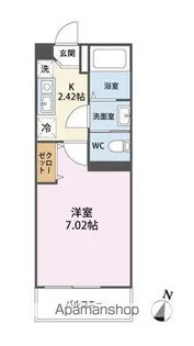 IDEA BLOOM上馬場【102号室】の間取り