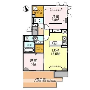 CONTINUER S(コンティニュエ エス)【1階】の間取り