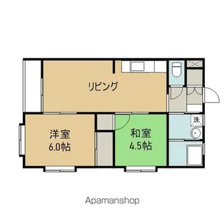 サンハイツ若草【305号室】の間取り