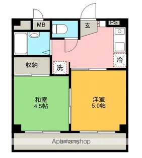 セレクト亀賀【304号室】の間取り