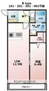 LINNEA MIKUMO【101号室】の間取り