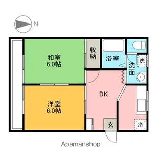 サンヴィレッジPARTⅠ【2階】の間取り