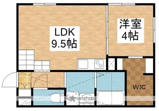 75APARTMENT.逢谷内【1階】の間取り