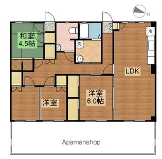 ムカイヤマビル【201号室】の間取り