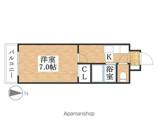 リベルテ大金【3階】の間取り