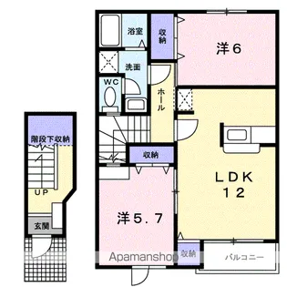 メゾン・リモーネⅡ【2階】の間取り