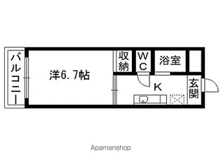 ワカユーヒルズ【1階】の間取り