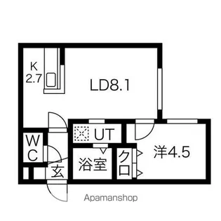 PALTIR N32(パルティール エヌ32)【403号室】の間取り