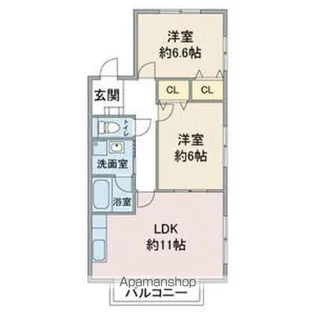 ルース リーリヤ【1階】の間取り