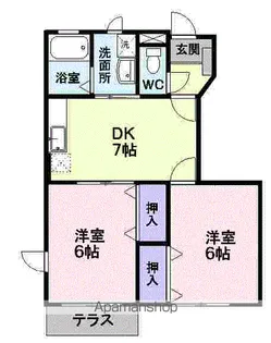 オランダ村E【1階】の間取り