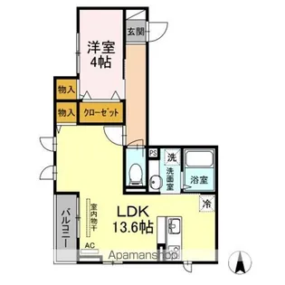 イーストナイン【2階】の間取り