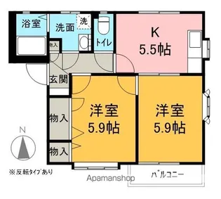 ディアスシリウス B棟【2階】の間取り