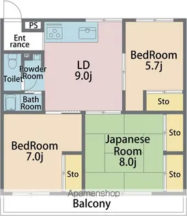 ツインハイツ【106号室】の間取り