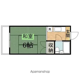 美玉荘【202号室】の間取り