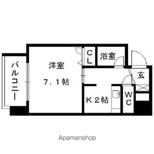 メヌエット舞鶴【3階】の間取り