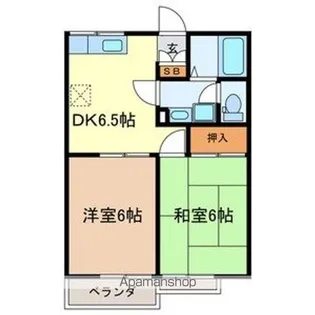 狭山第2シティコーポ【2階】の間取り