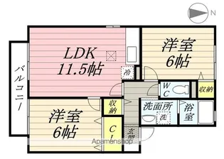 ヴィラ・シュモク【1階】の間取り