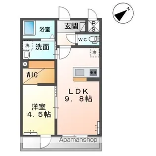 仮)土浦市乙戸南アパート【2階】の間取り