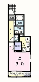 フォンターナ・ブリオ【1階】の間取り